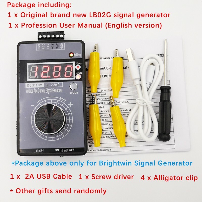 DC±10V 0-22mA Voltage & Current Signal Generator QH-VISG2-ED Built