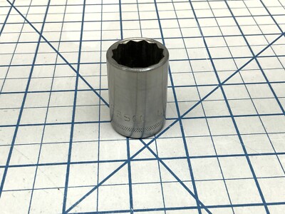 EASCO 1/2 Drive Socket, 12 Point, Model 53 3124, Size 3/4”, USA