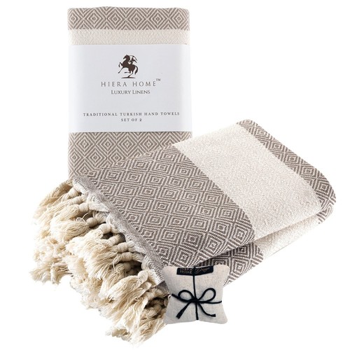 Turkish Hand Towels Set of 2 Decorative Towels for Bathroom and Kitchen - 第 1/30 張圖片