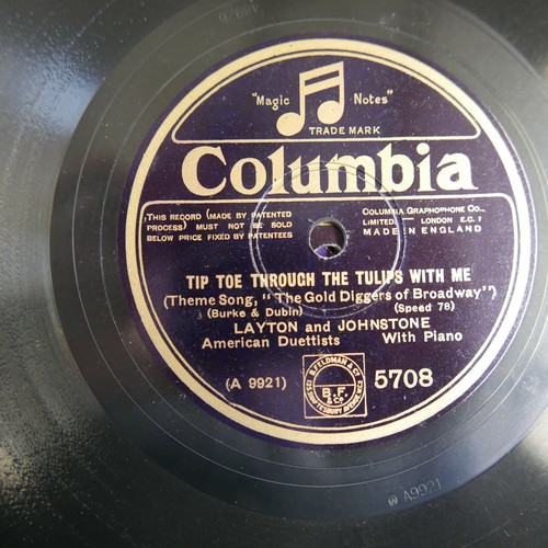 78 rpm LAYTON & JOHNSTONE painting the clouds with sunshine / tip toe