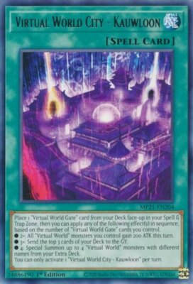 x3 Virtual World City - Kauwloon - MP21-EN204 - Rare - 1st Edition Yu-Gi-Oh! M/N