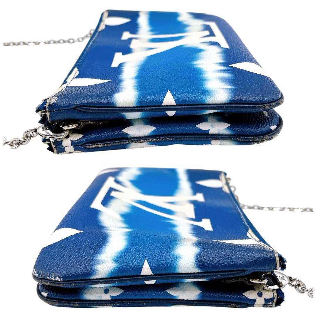 残少 LOUIS VUITTON LVエスカル ポシェット ダブルジップ Louis Vuitton LV Escal Doble Zip Pochette Shoulder Bag LV