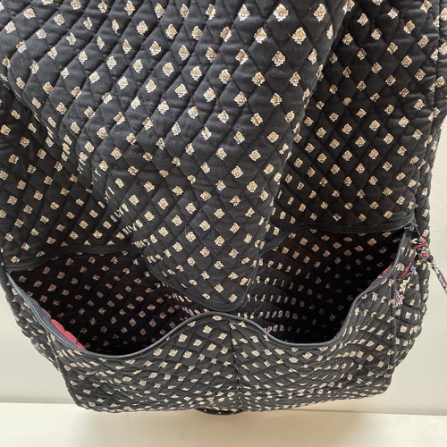 Vera Bradley Vintage Bolso de Prenda Viaje Colgante Bolsillos Acolchados Cremallera Negro - Imagen 6 de 16