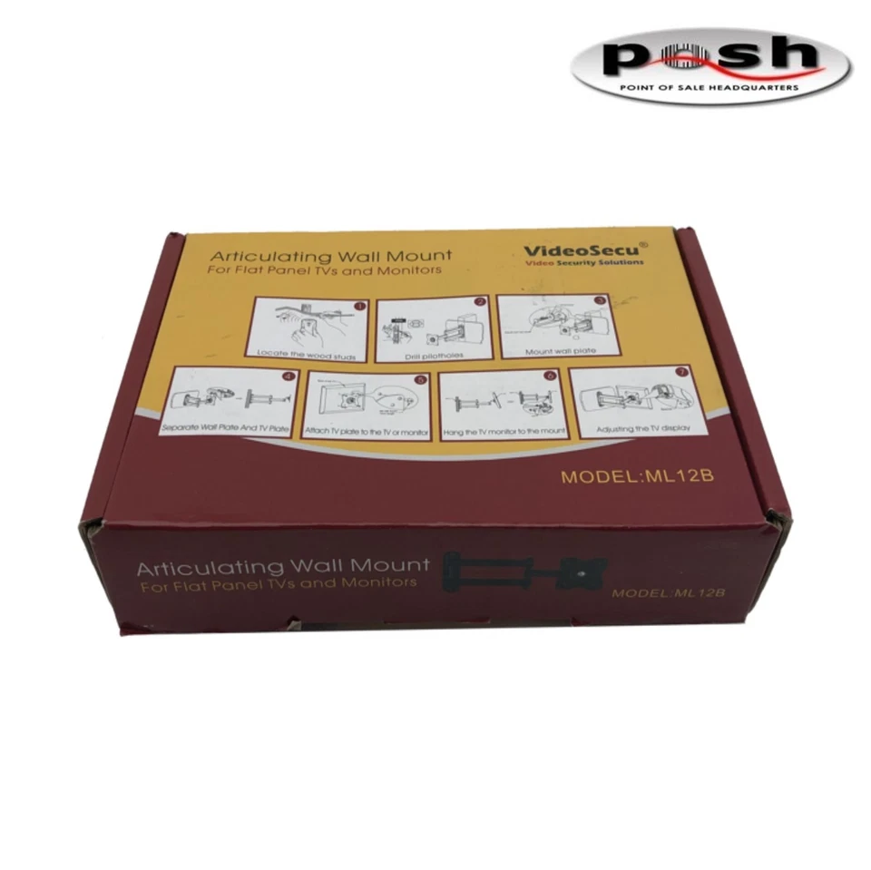 NEW VideoSecu Articulating Wall Mount For Flat Panel TVs and Monitors - ML12B - Image 2 of 4