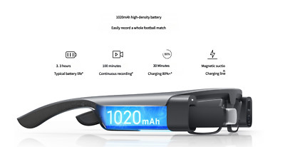 Xiaomi Mijia Smart Glasses Wireless Bluetooth Glasses WIFI Camera 15X Zoom Shoot