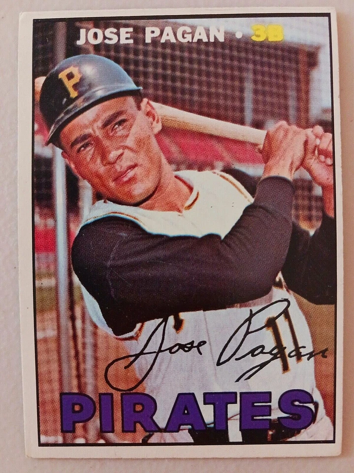 Lot of 1967 Topps Pittsburgh PIRATES  Vintage Baseball. MANNY MOTA,   ROY FACE - Image 2 of 4