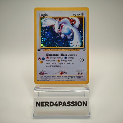 CUSTOM   Lugia Neo Genesis 9/111 First Edition   Neo Genesis   DIY Display Only