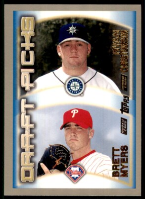 2000 Topps Baseball Card Ryan Christianson/Brett Myers #213