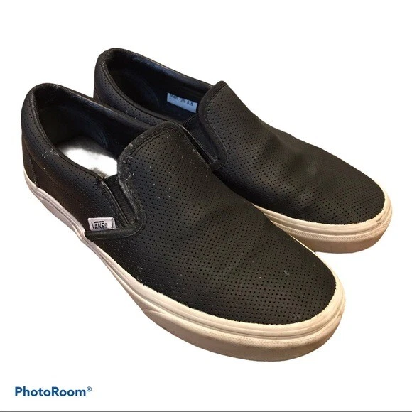 Vans tumble clearance slip on black