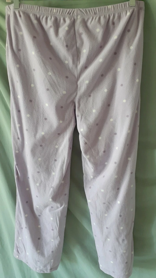 Pantalones de pijama Charter Club púrpura para dormir lunares polar XL 38 - 42" CINTURA  Foto 3 de 4