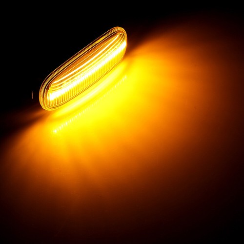 2x Flowing Dynamic LED Marker Signal Light Indicator Smoked For Audi A4 S4 B6 - 第 11/12 張圖片