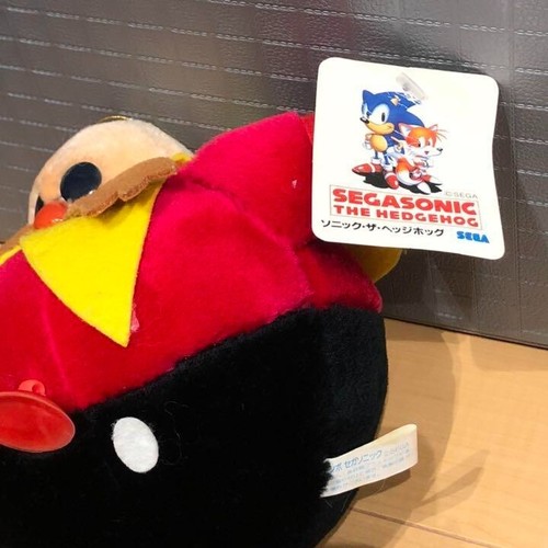 1995 SONIC Dr. Eggman Plush doll SEGA Sonic the Hedgehog Vintage Rare from Japan - Picture 2 of 3