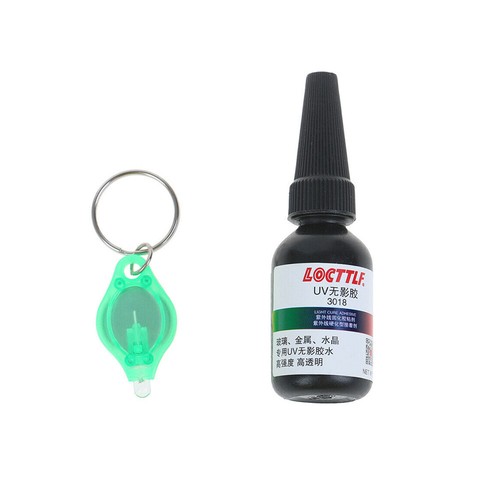 10ml UV Glue Curing Adhesive Transparent Crystal Glass Repair Tool + Mini Light - Picture 6 of 14