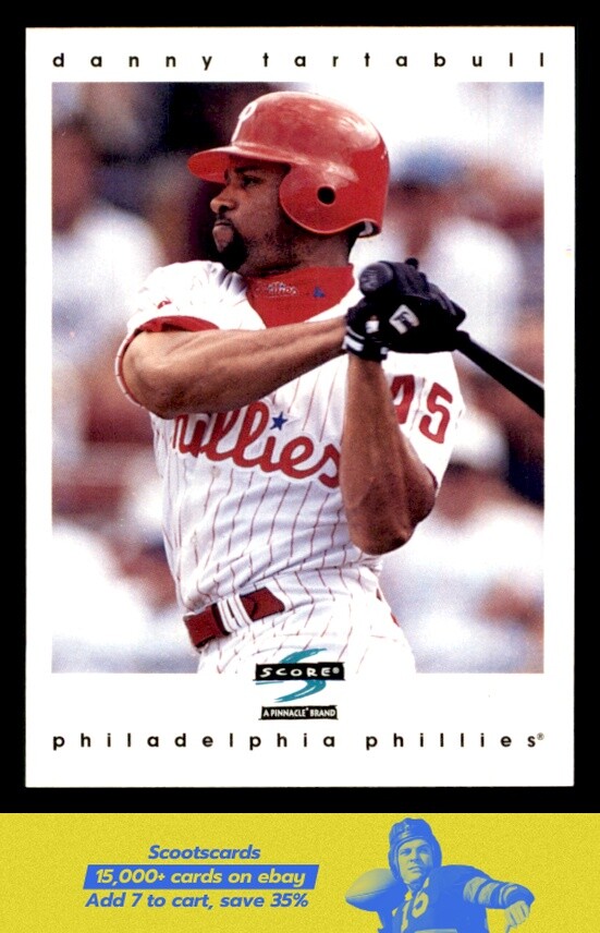 1997 Score Danny Tartabull card #448 Philadelphia Phillies