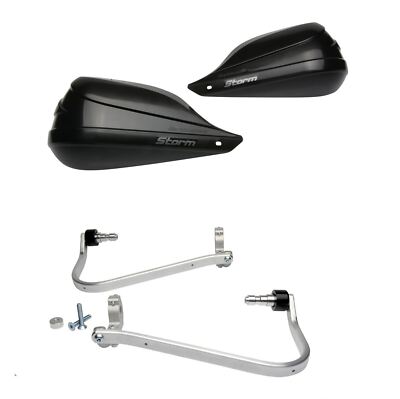 BarkBusters Storm schwarzer Handschutz & 2-Punkt-Halterung Honda VFR1200X Xtourer 2012-16