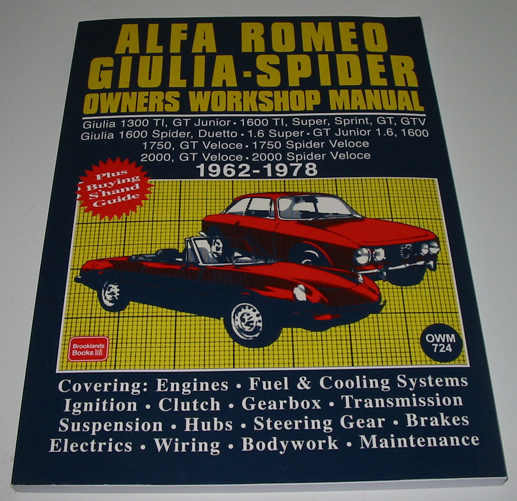 Alfa Romeo Owners Workshop Manual OWM724 本