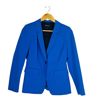 Lafayette 148 New York Blazer Single Breasted Women's 2 Blue Jacket | eBay