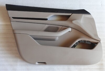 PORSCHE 20 - 24 TAYCAN TURBO S BLK LIMESTONE BEIGE LF DOOR PANEL