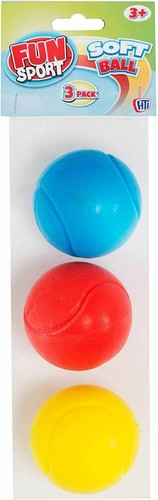 Fun Sport Small Soft 70mm Tennis Balls Perfect Foam Sponge Ball For Kids - Picture 4 of 10