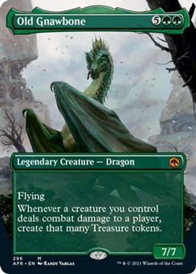 Old Gnawbone (Borderless) #296 (LP) Adventures in the Forgotten Realms (AFR) MTG