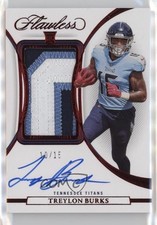 2022 Panini Flawless Rookie Ruby /15 Treylon Burks #RPA-TB RPA Patch Auto RC