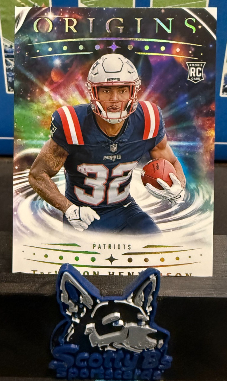 2025 Panini Origins - Rookies TreVeyon Henderson #105 (RC) - Patriots
