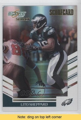2007 Score Select Scorecard 51/100 Lito Sheppard #25 READ 0a1
