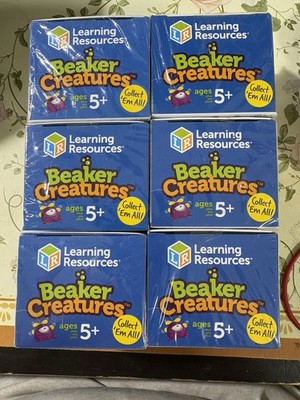 NEW LOT Of 6 Learning Resources Beaker Creatures Series 1 Reactor Pod Ages 5+