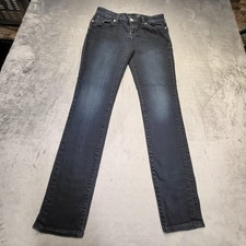 Seven7 Jeans Womens 28 Dark Wash Skinny Denim Stretch Mid Rise Classic Style