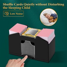Automatic Card Shuffler Machine 4 Deck Poker Card Shuffling Battery Operated