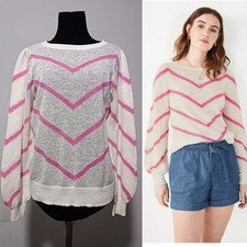 Jersey Hush encaje apaca/lana Kirsty Chevron talla S