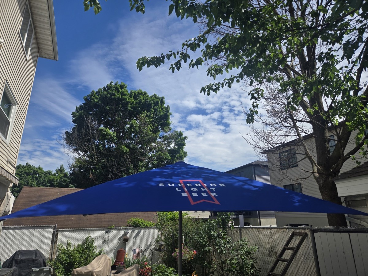 corliving square patio umbrella Square Patio Umbrella