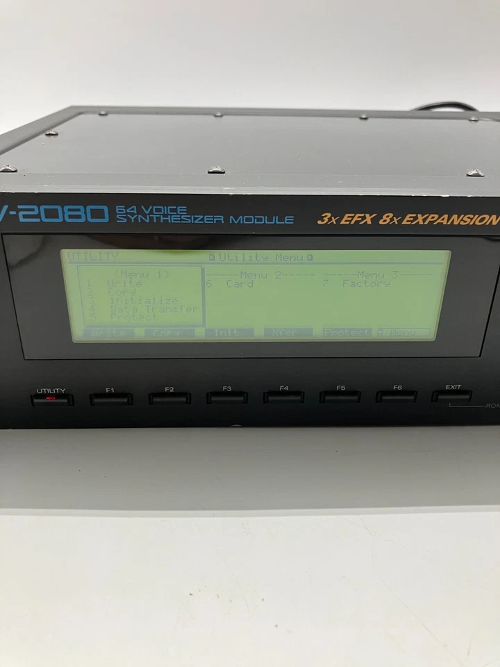 Roland JV-2080 Synthesizer Module 1997 w/Power Cord Working ZJ68995 - Image 2 of 4