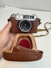 Yashica J Rangefinder 35mm Film Camera w/ Yashinon 45mm f/2.8 W Case