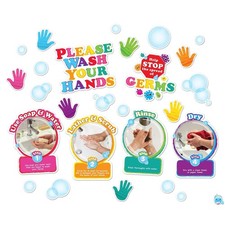 Durable Waterproof Mini Bulletin Board Set Healthy Bubbles 36 Pieces