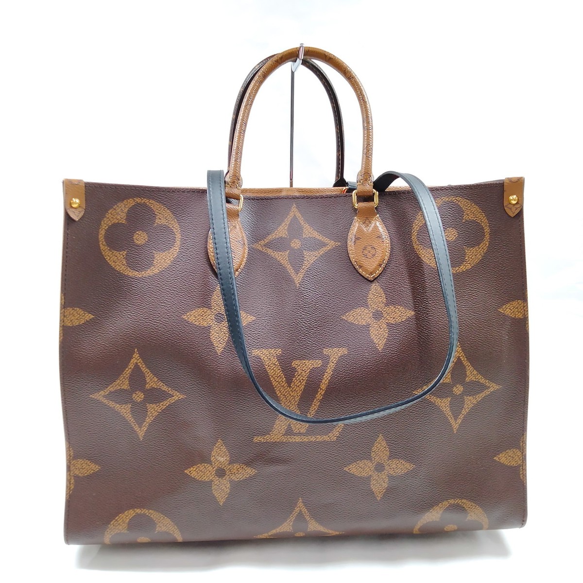 Louis Vuitton LV Tote Bag M44576 On the Go GM Brown Monogram Giant 
