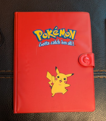 Vintage Pokemon Gotta Catch 'Em All Binder Red Pikachu 1999