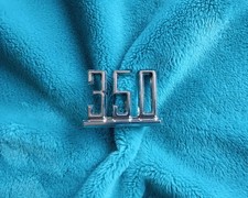 Chevy 350 Front Fender Side Emblem 1960s Camaro Impala Nova Chevelle El Camino