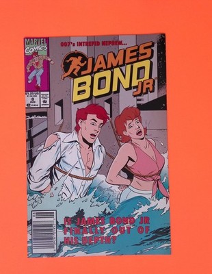 James Bond Jr. #8 Marvel Comics Newsstand We Combine Ship Comic Book RY82-174