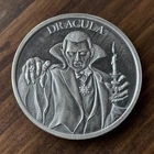 1 oz Silver Antiqued Vintage Horror Series #1 - Dracula / Intaglio / Free Ship