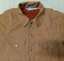 American Rhino Tan Canvas Field Jacket Rugged Workwear Jacket Men's Small 
