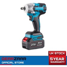 Cordless Electric Impact Wrench 1/2" Ratchet Driver Power Tools 1000NM UK
