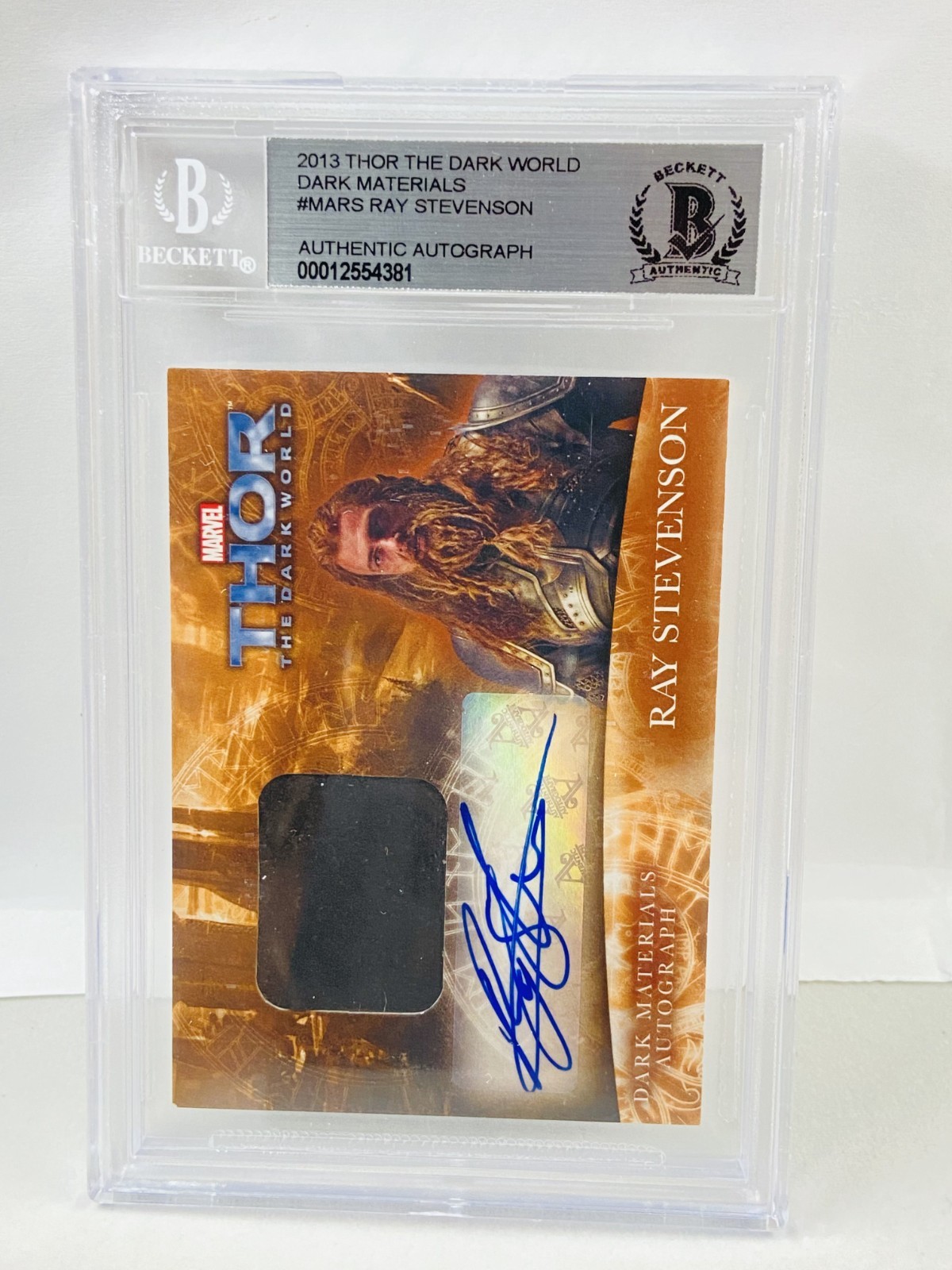 2013  Thor The Dark World Dark Materials Ray Stevenson Auto Beckett Authentic