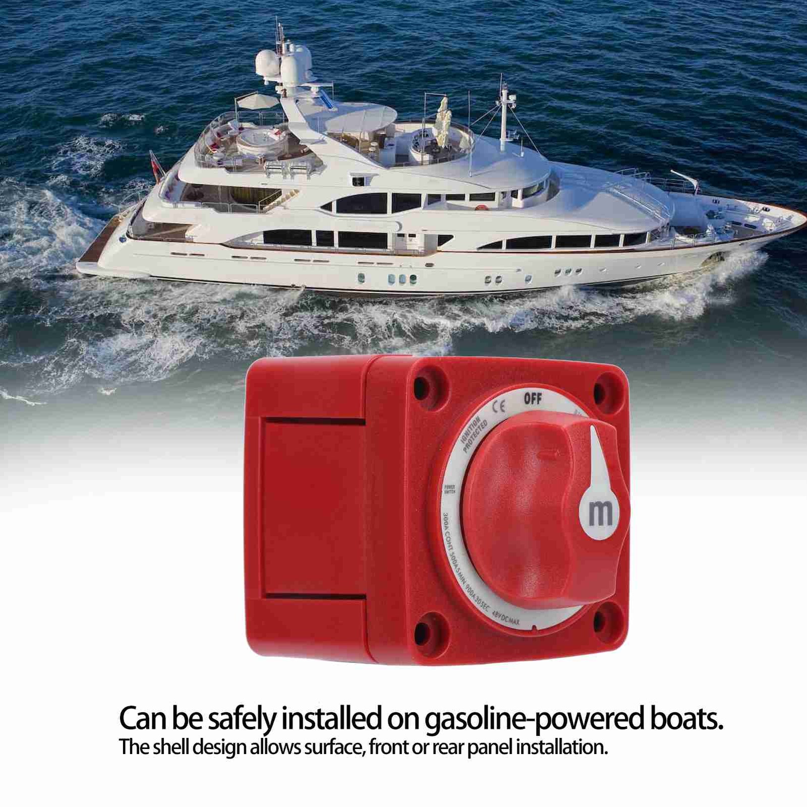 Yacht Battery Switch Single Circuit 6006 M‑Series ON‑OFF On‑Board Power For Mari