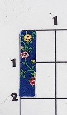 2" Calico Letter "I" Cloth Iron on Patch Alphabet Applique Embellishment Costume