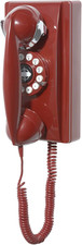 CR55-RE Wall Phone with Push Button Technology, Red