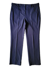 Lands' End Outfitters Uniform Pants Sz 16 High Rise True Navy Straight Leg NWOT