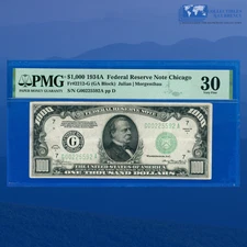 Fr.2212-G 1934A $1000 One Thousand Dollars FRN CHICAGO, PMG VF 30 #25592