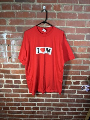 Vintage 90s Pornstar Clothing Red Shirt Skateboarding Skater USA