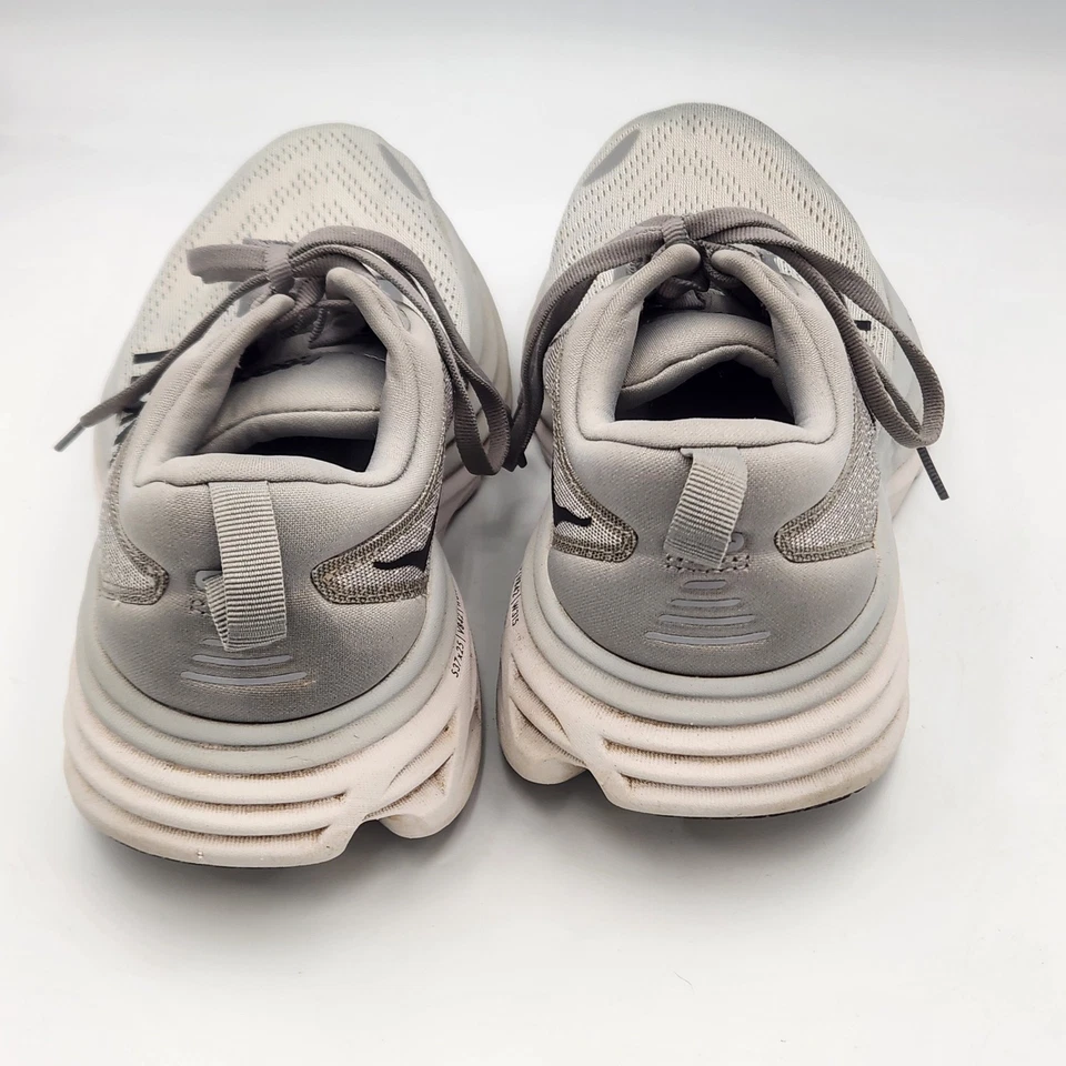 Hoka One One Bondi 8 Para hombres 8.5 X-Wide Zapatos para Correr Gris Cojín Zapatos para Carretera Foto 4 de 4